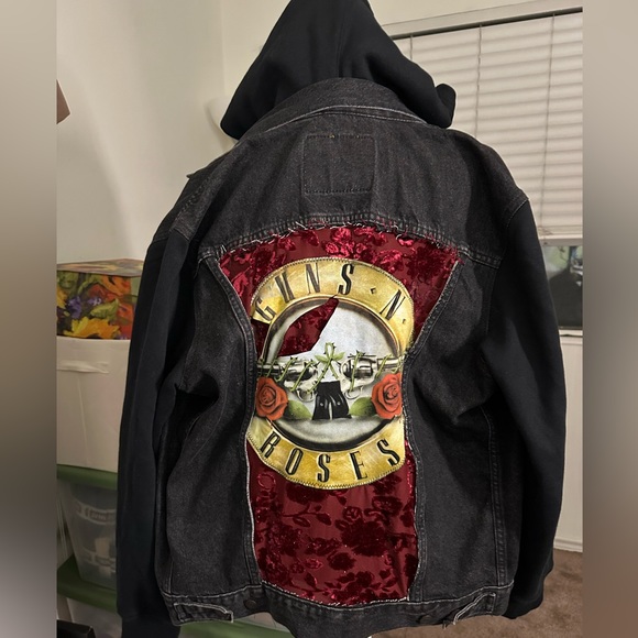 Guns and Roses Levi’s Hooded Jacket L - Picture 1 of 3